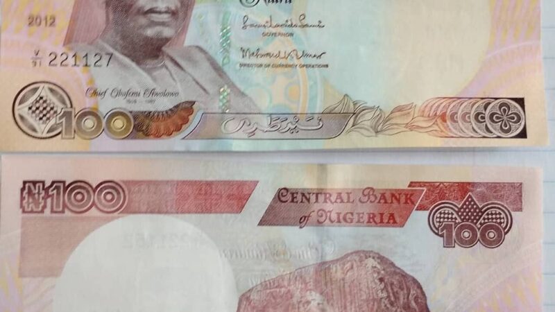 CBN Reaffirms Validity of Standard ₦100 Note, Warns Against Refusal