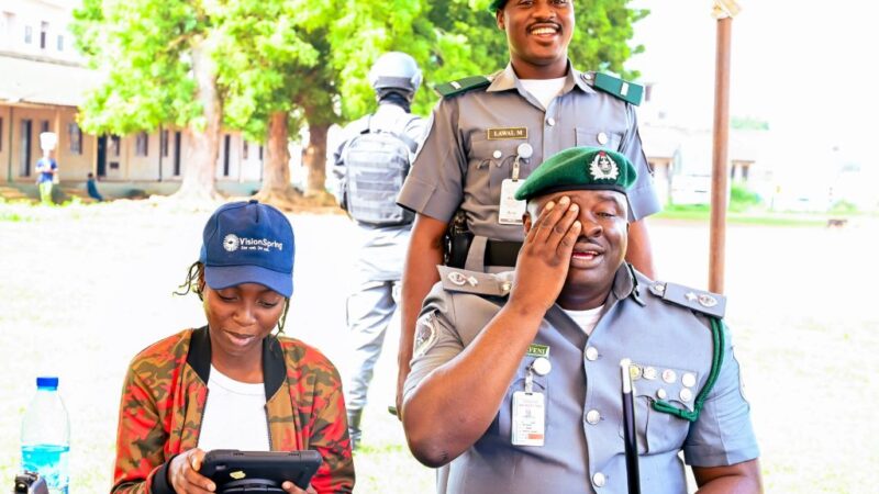 Afeni Prioritizes Eye Health for Ogun I Customs Personnel