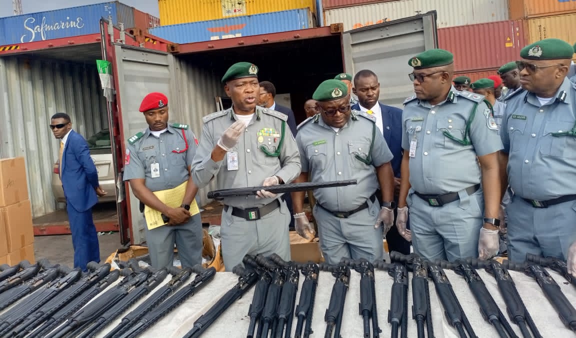 Nigeria Customs Intercepts Rifles, ₦373.8m Cannabis Products at Tin Can Port