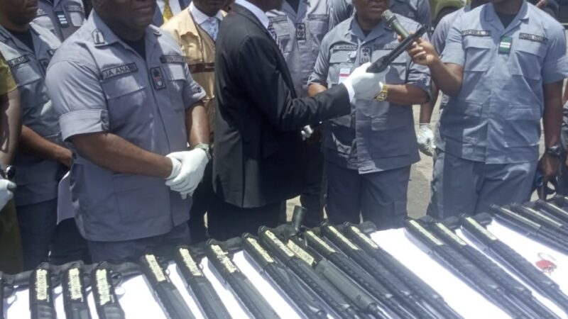Tin Can Customs Intercepts 204 Rifles, Declares Total War on Arms Smuggling