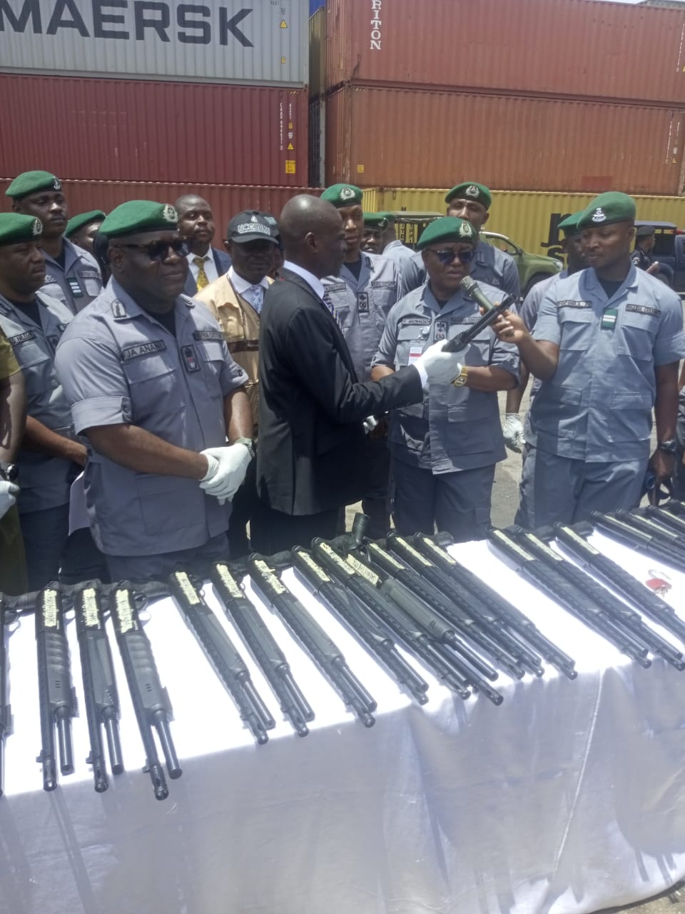 Tin Can Customs Intercepts 204 Rifles, Declares Total War on Arms Smuggling