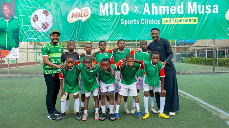 MILO and Ahmed Musa Support 2500+ Young Footballers Through Kano Sports Clinic