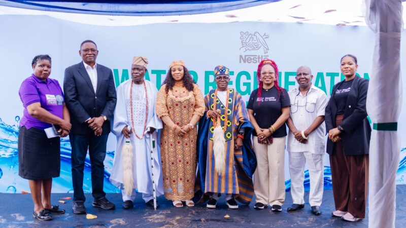 Nestlé Nigeria Advances Water Access through Commissioning of Water Regeneration Facilities in Agbara.