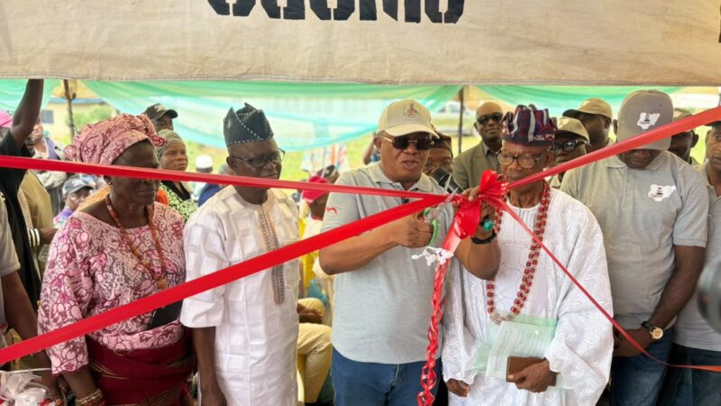 Customs Commissions Rehabilitated Healthcare Centre in Modakeke